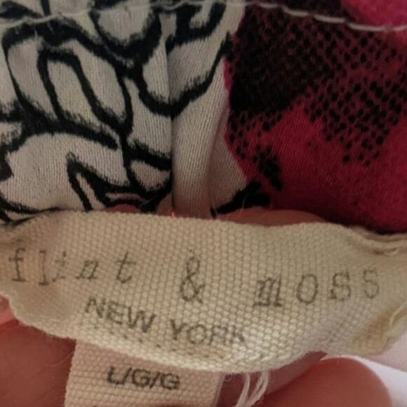 Flint and Moss Floral Pull On Midi Skirt, Large, Artsy, Boho, Cottagecore Whimsy - Picture 8 of 9